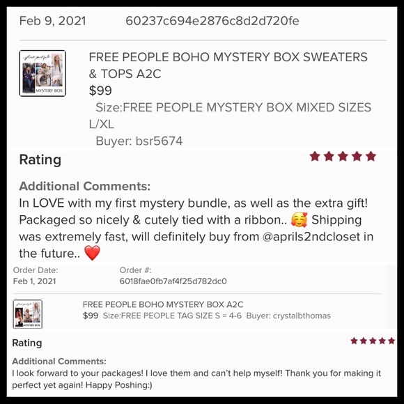 FREE PEOPLE BOHO MYSTERY BOX A2C - Picture 3 of 16